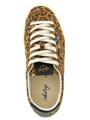 Brown Cowhide Low Top Sneakers