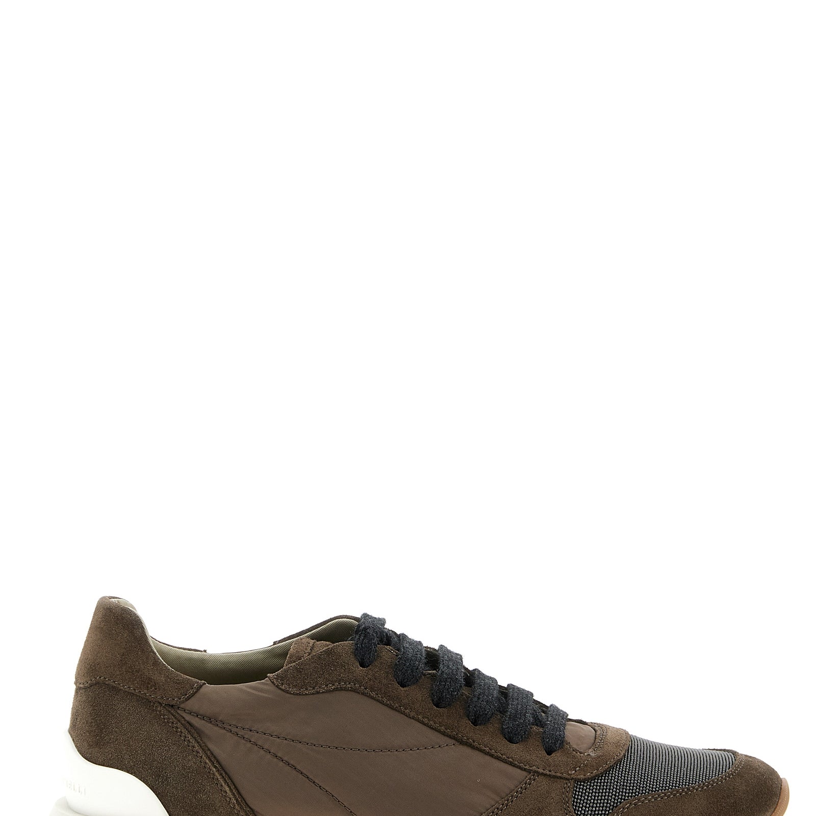 Brunello Cucinelli Bicolor Calfskin Athletic Sneakers Brunello Cucinelli