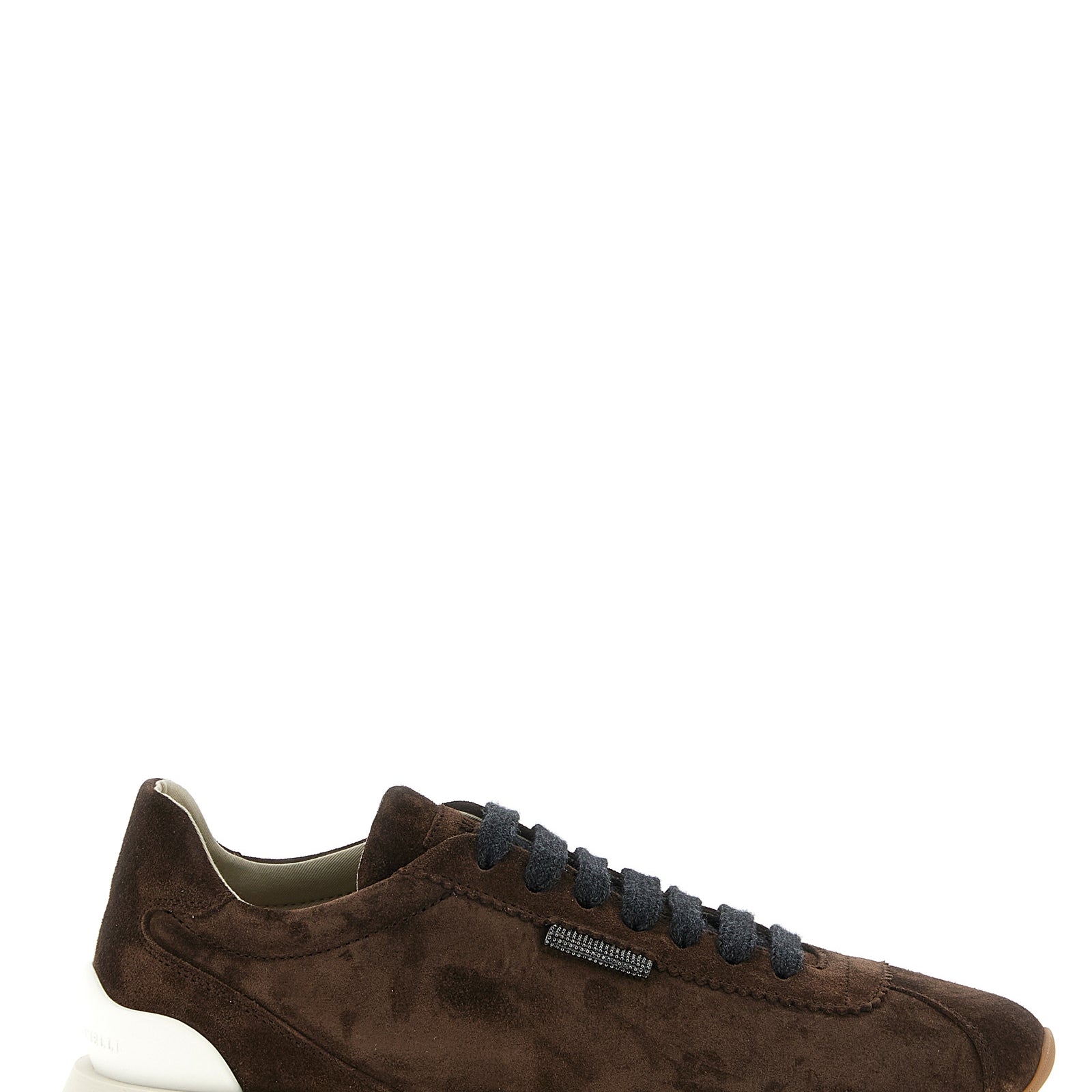 Brunello Cucinelli Brown Calfskin Athletic Sneakers Brunello Cucinelli