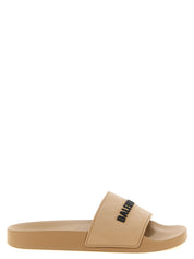 Balenciaga Beige Plastic Slides