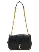 Black Lamb Leather Shoulder Bag