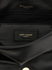 Black Lamb Leather Shoulder Bag