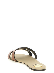 Brown Calfskin Slides