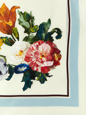 White Silk Scarf