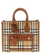 Beige Polyethylene Tote Bag