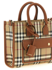 Beige Polyethylene Tote Bag
