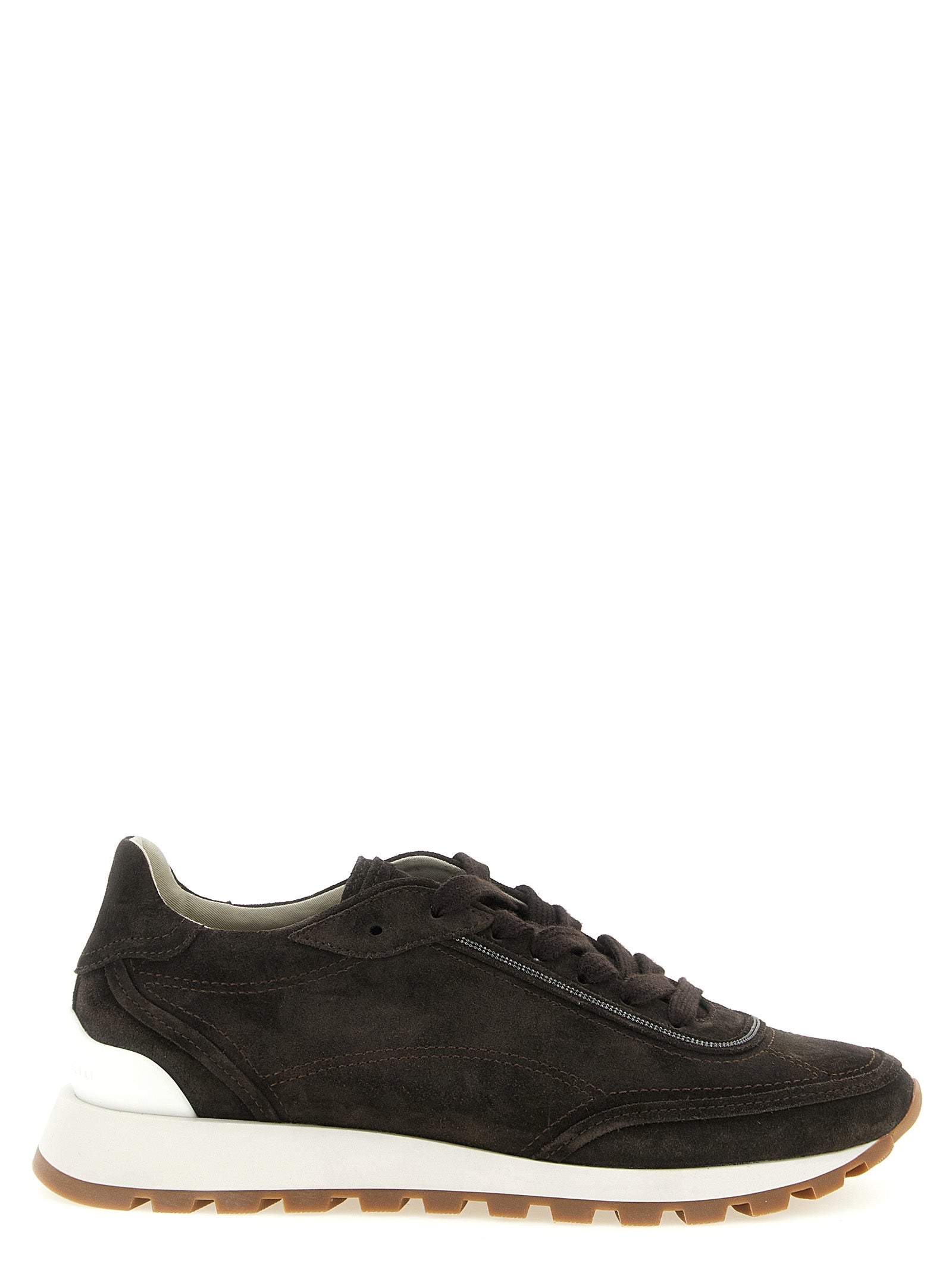 Brunello Cucinelli Brown Calfskin Sneakers