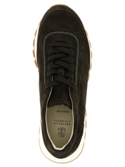 Brunello Cucinelli Brown Calfskin Sneakers
