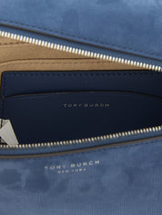 Blue Lamb Leather Handbag