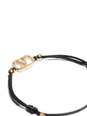 Valentino Garavani Black Polyester Bracelet