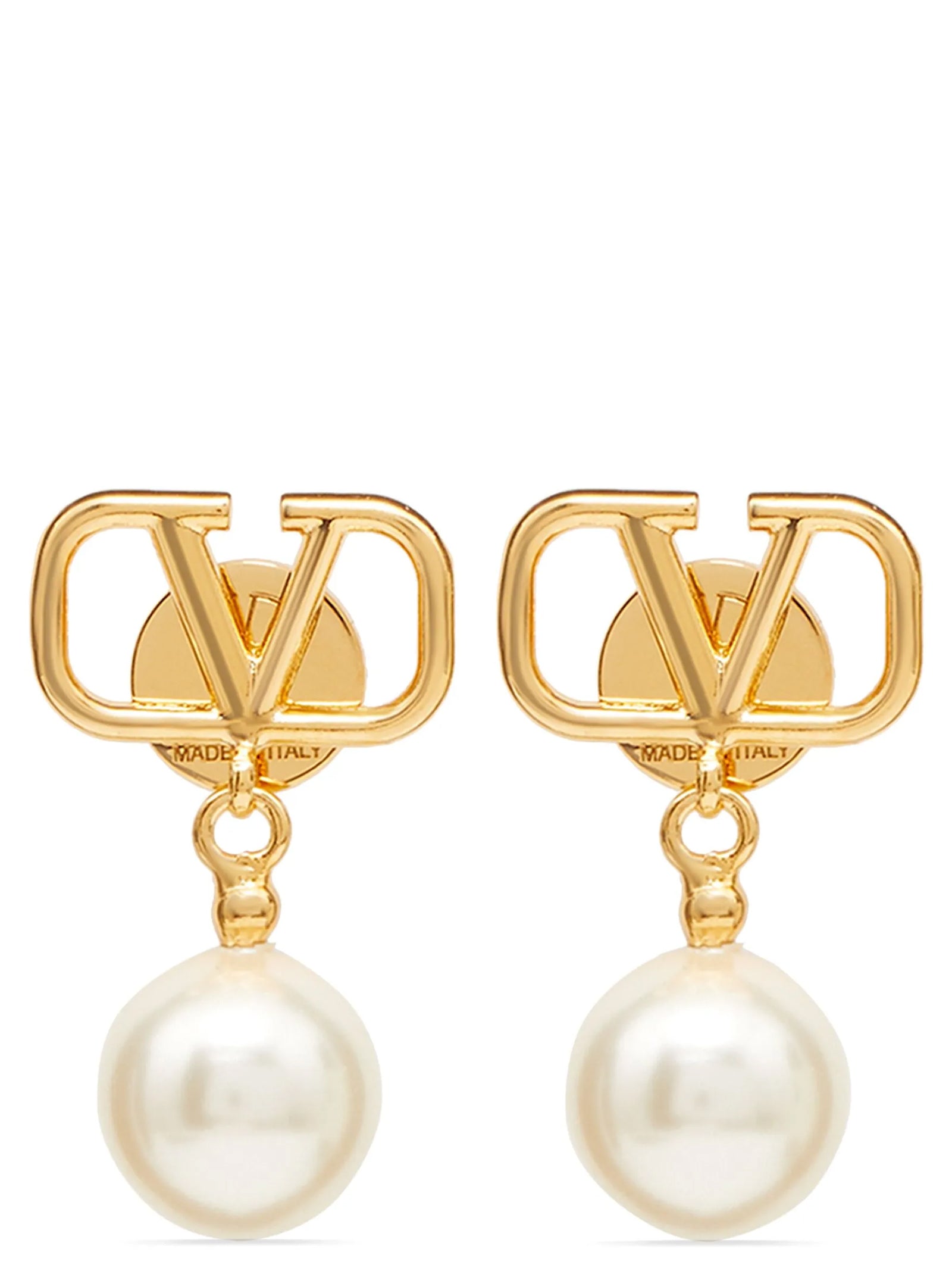 Valentino Garavani Gold Brass Earrings