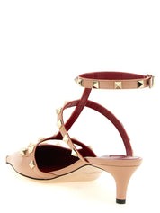 Valentino Garavani Multicolor Calfskin Mid Heel Pumps