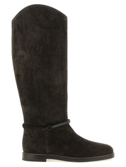 Brunello Cucinelli Black Calfskin Over The Knee
