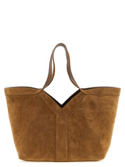 Saint Laurent Brown Calfskin Tote Bag