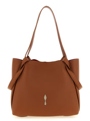 Brown Calfskin Tote Bag