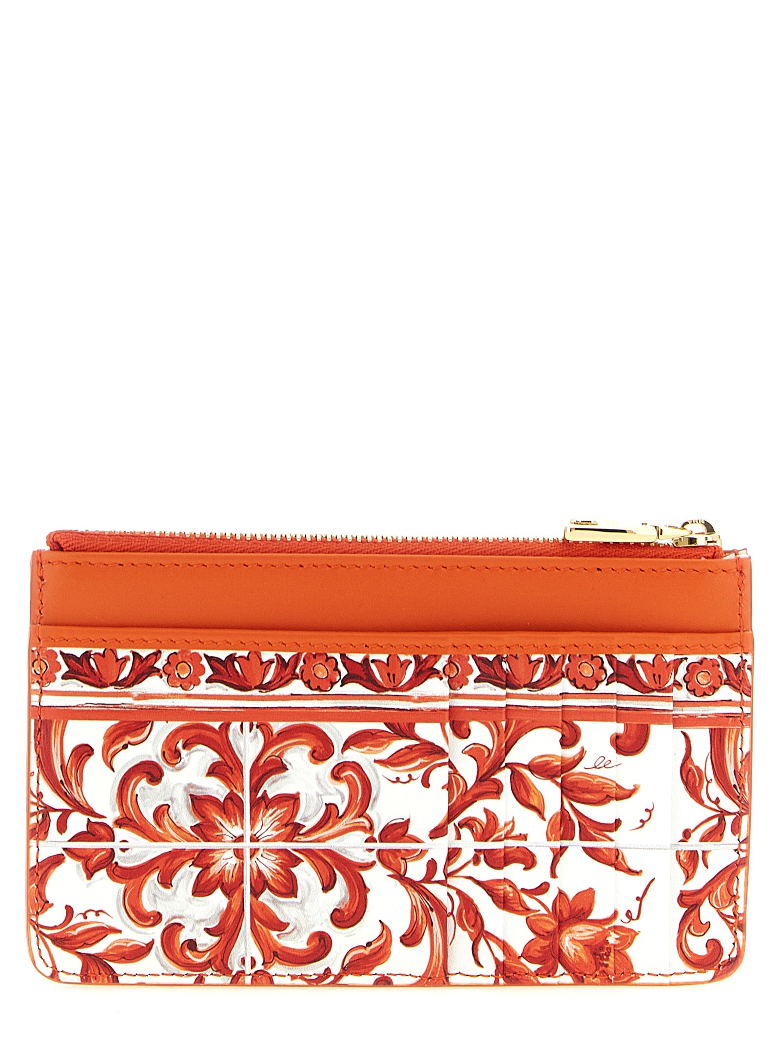 Orange Calfskin Cardholder