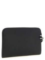 Black Calfskin Clutch Bag