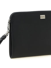 Black Calfskin Clutch Bag
