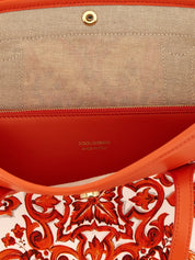 Orange Cotton Tote Bag