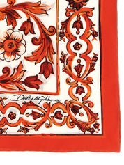 Orange Silk Foulard