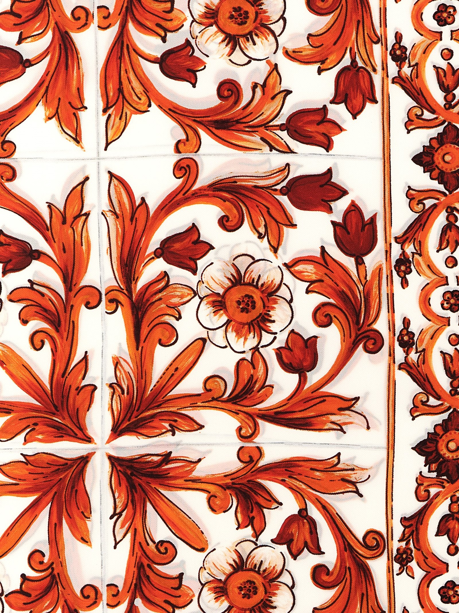 Orange Silk Foulard