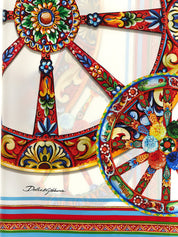 Multicolor Silk Scarf