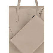 Brunello Cucinelli Beige Calf Leather Bos Taurus Shoulder Bag