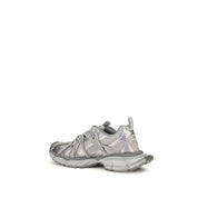 Gray Polyethylene Athletic Sneakers