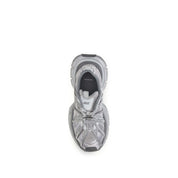 Gray Polyethylene Athletic Sneakers