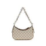 Beige Fabric Handbag
