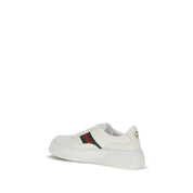 Gucci White Calf Leather Bos Taurus Chunky Sneakers