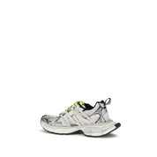 Gray Polyester Athletic Sneakers