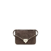 Brown Suede Leather Shoulder Bag