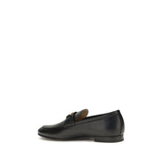 Black Calf Leather Bos Taurus Slip-On Loafers