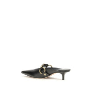 Black Calf Leather Bos Taurus Mules