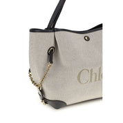 Gray Cotton Shoulder Bag