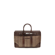 Brunello Cucinelli Brown Calf Leather Bos Taurus Luggage And Travel