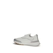 Brunello Cucinelli White Cotton Athletic Sneakers