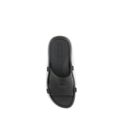 Black Rubber Sandals
