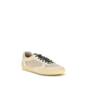 Prada Beige Polyester Athletic Sneakers