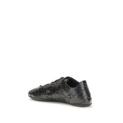 Balenciaga Black Calf Leather Bos Taurus Athletic Sneakers