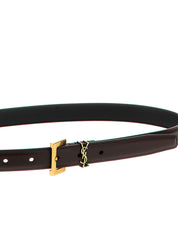 Saint Laurent Brown Leather Regular Belt