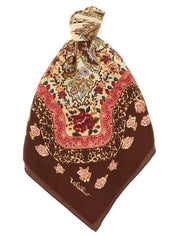 Brown Silk Foulard