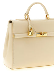 White Lamb Leather Handbag