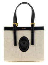 Beige Linen Tote Bag