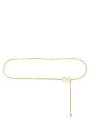 Valentino Garavani Gold Brass Regular Belt