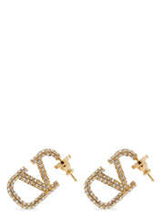 Valentino Garavani Gold Brass Earrings