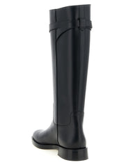 Valentino Garavani Black Calfskin Over The Knee