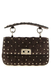 Brown Calfskin Shoulder Bag