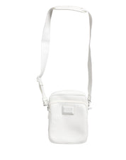 Dolce & Gabbana White Logo Plaque Crossbody Shoulder Borse Men Bag
